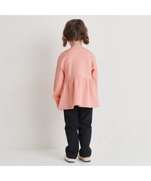 apres les cours(アプレレクール)の「【あったか】裏シャギーペプラムトレーナー(スウェット・キッズ・ブラック/アイボリー/サックスブルー/サーモンピンク/その他3/ネイビー・140/80/90/100/110/120/130)」の15枚目の写真