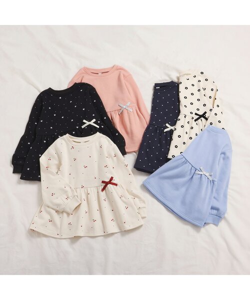 apres les cours(アプレレクール)の「【あったか】裏シャギーペプラムトレーナー(スウェット・キッズ・ブラック/アイボリー/サックスブルー/サーモンピンク/その他3/ネイビー・140/80/90/100/110/120/130)」の18枚目の写真