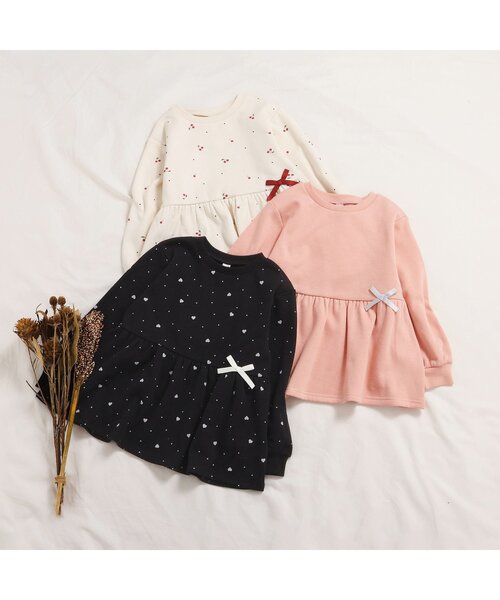 apres les cours(アプレレクール)の「【あったか】裏シャギーペプラムトレーナー(スウェット・キッズ・ブラック/アイボリー/サックスブルー/サーモンピンク/その他3/ネイビー・140/80/90/100/110/120/130)」の20枚目の写真