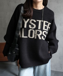 ビッグロゴジャガードニット ニットプルオーバー