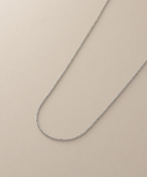 COCOSHNIK(ココシュニック)の「プラチナ クリスクロスチェーン ネックレス(60cm)(ネックレス・レディース・プラチナム・60)」の7枚目の写真