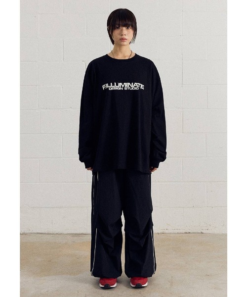 ALAND（エーランド）の「【UNISEX】Filluminate／ツータックナイロンパンツ（その他パンツ・レディース・ブラック/チャコール・MEDIUM/SMALL）」の4枚目の写真