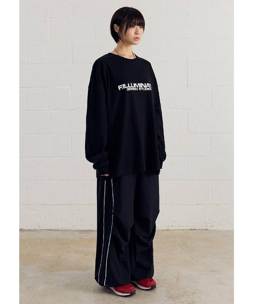 ALAND（エーランド）の「【UNISEX】Filluminate／ツータックナイロンパンツ（その他パンツ・レディース・ブラック/チャコール・MEDIUM/SMALL）」の5枚目の写真