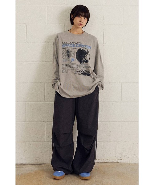 ALAND（エーランド）の「【UNISEX】Filluminate／ツータックナイロンパンツ（その他パンツ・レディース・ブラック/チャコール・MEDIUM/SMALL）」の7枚目の写真
