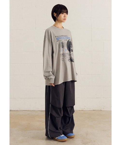 ALAND（エーランド）の「【UNISEX】Filluminate／ツータックナイロンパンツ（その他パンツ・レディース・ブラック/チャコール・MEDIUM/SMALL）」の9枚目の写真