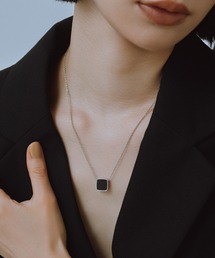 novice（ノーヴィス）の「【novice】Onyx Pendant Necklace［Stainless］（ネックレス）」