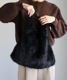 Bonjour Sagan | フェイクファーワンハンドルバッグ(ショルダーバッグ)