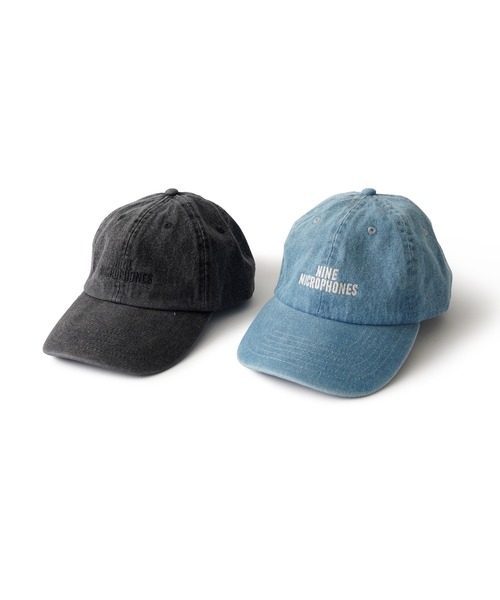 NineMicrophones（ナインマイクロフォンズ）の「DENIM LOW CAP-PROMOTION-（キャップ・メンズ・ブルー/ブラック・FREE）」の3枚目の写真