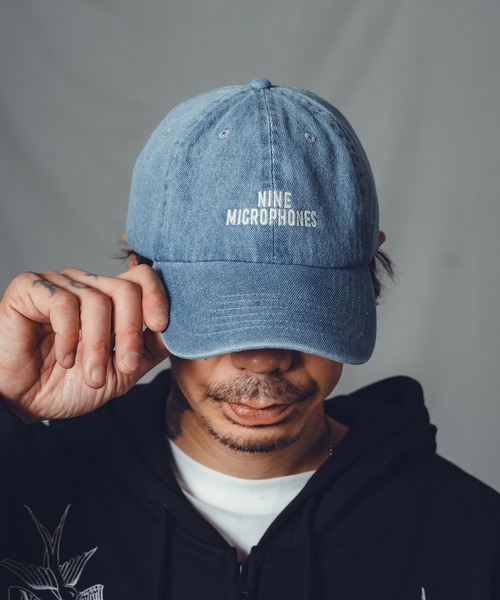 NineMicrophones（ナインマイクロフォンズ）の「DENIM LOW CAP-PROMOTION-（キャップ・メンズ・ブルー/ブラック・FREE）」の9枚目の写真