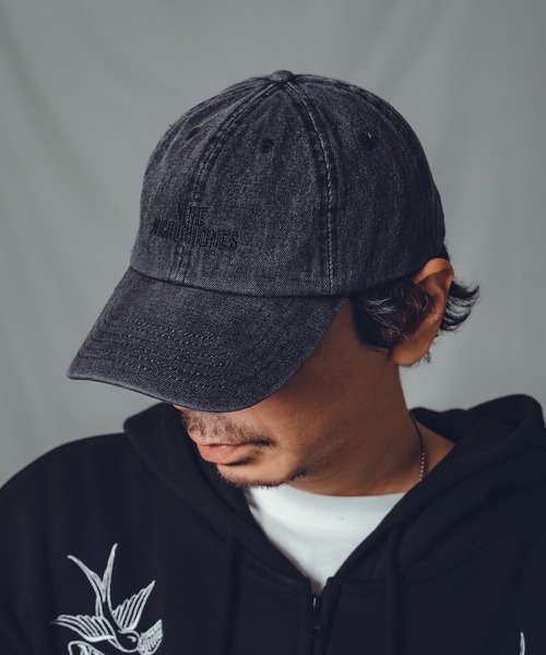 NineMicrophones（ナインマイクロフォンズ）の「DENIM LOW CAP-PROMOTION-（キャップ・メンズ・ブルー/ブラック・FREE）」の8枚目の写真