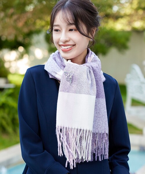 Tiaclasse（ティアクラッセ）の「リブ編みマフラー（マフラー）」 - WEAR