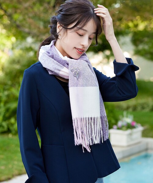 BCBG Maxazria今季新品L♪青・黒・グレーカラーブロックチェック柄のスタイリッシュな秋ブラウス BCBGMAXAZRIA カラーブロック フェイク ラップ ジャンプスーツ