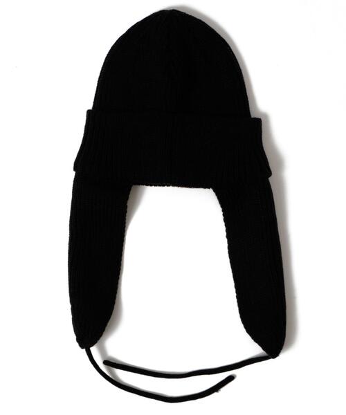 adidas(アディダス)の「WEGO/adidas EAR FLAP WATCH(ニットキャップ/ビーニー・レディース・ホワイト/ブラック・FREE)」の4枚目の写真