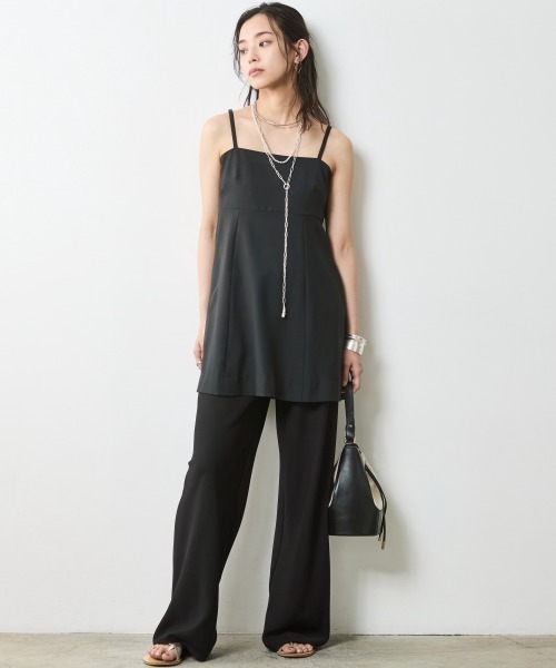CHIC STYLE(シックスタイル)の「ストレートパンツ <大きいサイズ有>シックスタイル(その他パンツ・レディース・ベージュ系/ブラック・M/L/LL/3L/4L/5L)」の8枚目の写真
