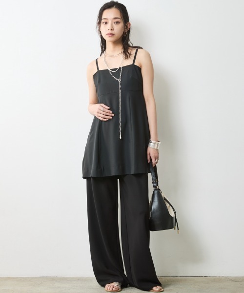 CHIC STYLE(シックスタイル)の「ストレートパンツ <大きいサイズ有>シックスタイル(その他パンツ・レディース・ベージュ系/ブラック・M/L/LL/3L/4L/5L)」の9枚目の写真