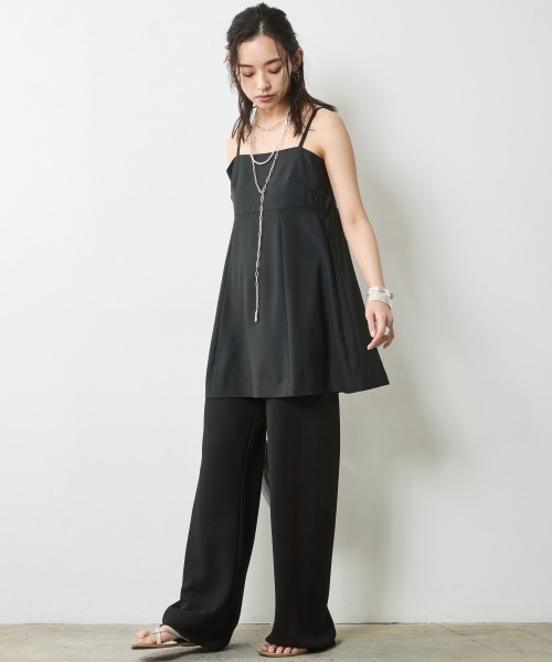CHIC STYLE(シックスタイル)の「ストレートパンツ <大きいサイズ有>シックスタイル(その他パンツ・レディース・ベージュ系/ブラック・M/L/LL/3L/4L/5L)」の10枚目の写真