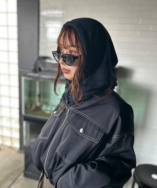 セール】【UNISEX】 11色展開 カラーフリース バラクラバ（ネック