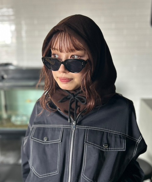 セール】【UNISEX】 11色展開 カラーフリース バラクラバ（ネック