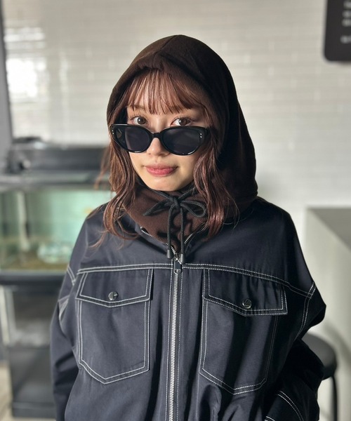 セール】【UNISEX】 11色展開 カラーフリース バラクラバ（ネック