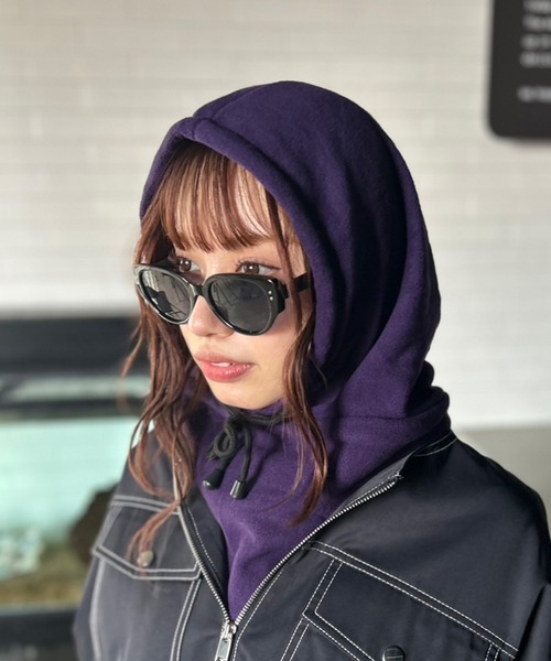 セール】【UNISEX】 11色展開 カラーフリース バラクラバ（ネック