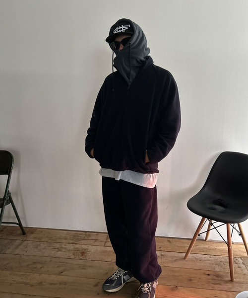 セール】【UNISEX】 11色展開 カラーフリース バラクラバ