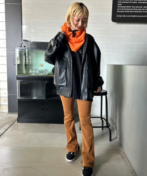 セール】【UNISEX】 11色展開 カラーフリース バラクラバ（ネック