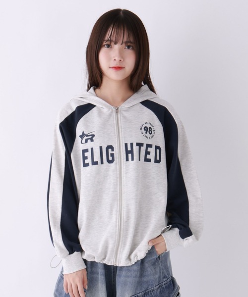 repipi armario（レピピ アルマリオ）の「ゲーミング裏毛ZIPパーカー（パーカー・キッズ・ブルー/グレー/ブラック・SMALL/MEDIUM/LARGE）」の3枚目の写真