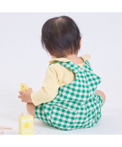 p.premier（ピードットプルミエ）の「ベビーオーバーオール&トップスセット（ロンパース・キッズ・レッド/グリーン・70/80）」の20枚目の写真