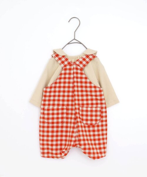 p.premier（ピードットプルミエ）の「ベビーオーバーオール&トップスセット（ロンパース・キッズ・レッド/グリーン・70/80）」の15枚目の写真