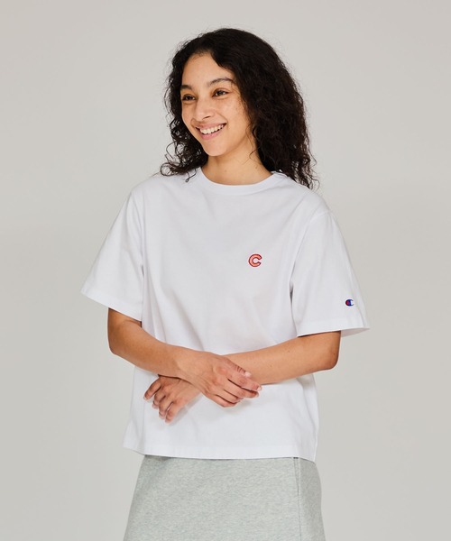 Champion(チャンピオン)の「【Champion/チャンピオン】レディース ショートスリーブTシャツ(Tシャツ/カットソー・レディース・イエロー系その他3/ベージュ系その他4/ブラック系その他/グレー/ブルー系その他3/ホワイト・MEDIUM/LARGE)」の1枚目の写真