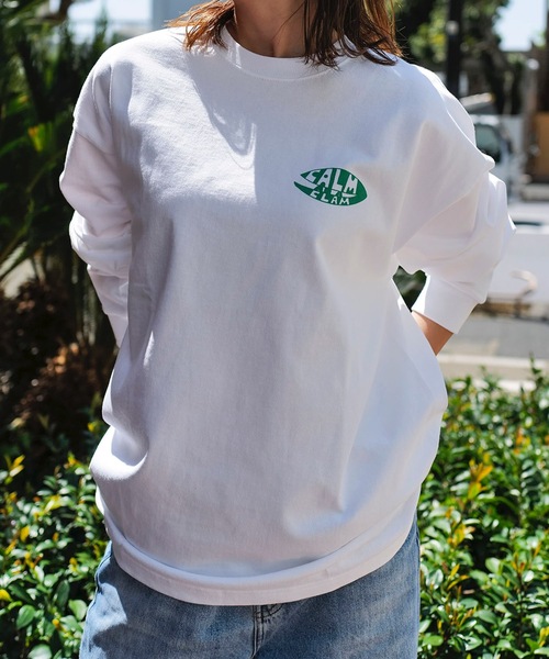 PORT OF CALL（ポートオブコール）の「DESIGN TEE/PORT OF CALLマリーン柄バックプリント長袖Tシャツ（Tシャツ/カットソー・メンズ・ホワイト/カーキ・MEDIUM/LARGE）」の8枚目の写真