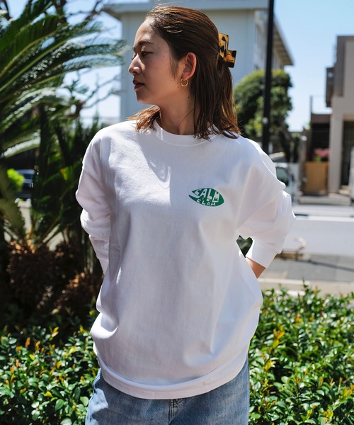 PORT OF CALL（ポートオブコール）の「DESIGN TEE/PORT OF CALLマリーン柄バックプリント長袖Tシャツ（Tシャツ/カットソー・メンズ・ホワイト/カーキ・MEDIUM/LARGE）」の6枚目の写真