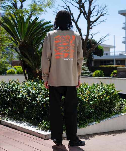 PORT OF CALL（ポートオブコール）の「DESIGN TEE/PORT OF CALLマリーン柄バックプリント長袖Tシャツ（Tシャツ/カットソー・メンズ・ホワイト/カーキ・MEDIUM/LARGE）」の10枚目の写真
