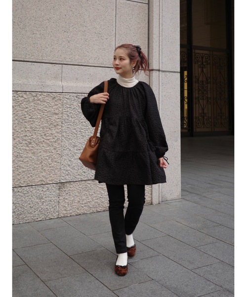 JUMELLE(ジュメロ)の「flower mood top(シャツ/ブラウス・レディース・ブラック/ベージュ・FREE)」の7枚目の写真