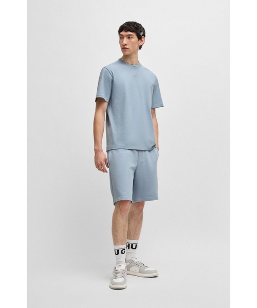 HUGO（ヒューゴ）の「リラックスフィット ショートパンツ コットンテリー ロゴプリント（その他パンツ・メンズ・ライトブルー/ブルー・XS/M/L/XL/S）」の5枚目の写真