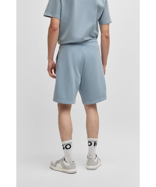 HUGO（ヒューゴ）の「リラックスフィット ショートパンツ コットンテリー ロゴプリント（その他パンツ・メンズ・ライトブルー/ブルー・XS/M/L/XL/S）」の4枚目の写真