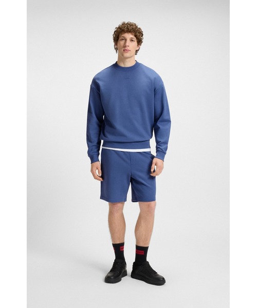 HUGO（ヒューゴ）の「リラックスフィット ショートパンツ コットンテリー ロゴプリント（その他パンツ・メンズ・ライトブルー/ブルー・XS/M/L/XL/S）」の9枚目の写真