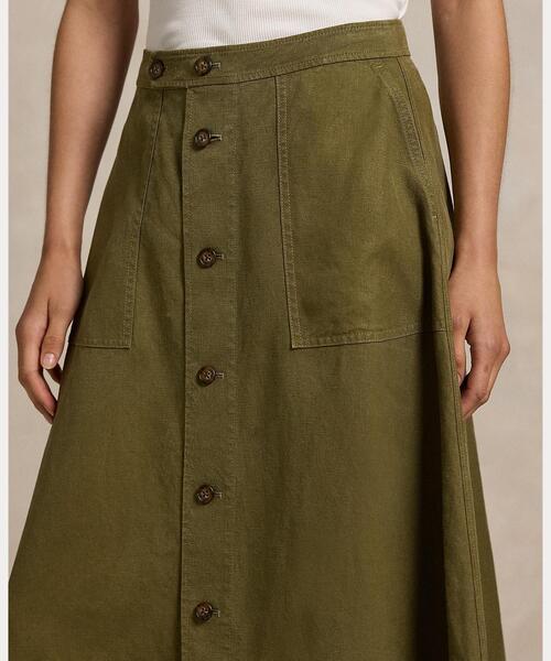 ヘンプ Aライン ミディ スカート（スカート）｜POLO RALPH