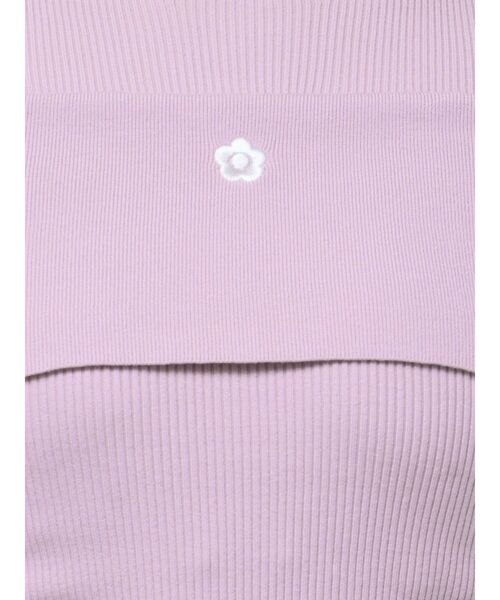 MERCURYDUO（マーキュリーデュオ）の「【MARY QUANTコラボ】折返し襟オープンショルダーニット（ニット/セーター・レディース・その他1/ラベンダー/ブラック・FREE）」の15枚目の写真