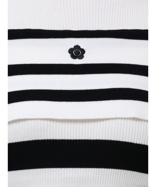 MERCURYDUO（マーキュリーデュオ）の「【MARY QUANTコラボ】折返し襟オープンショルダーニット（ニット/セーター・レディース・その他1/ラベンダー/ブラック・FREE）」の16枚目の写真