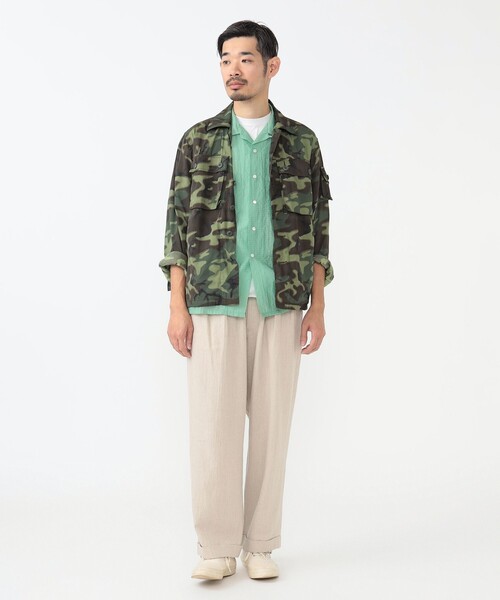 BEAMS PLUS(ビームスプラス)の「メッシュ ジャカード カモフラージュ ミリタリー シャツ ジャケット(ミリタリージャケット・メンズ・その他・M/L)」の3枚目の写真