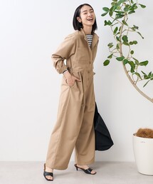 FREAK'S STORE（フリークスストア）の「タック入り ジャンプスーツ/マオカラー オールインワン（つなぎ/オールインワン）」