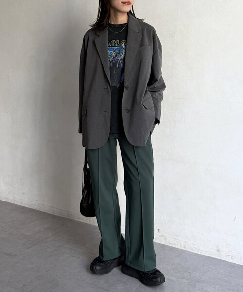 CPCM(シーピーシーエム)の「オーバーサイズテーラードジャケット(テーラードジャケット・レディース・グレー系その他/グレー/ベージュ/ネイビー・FREE)」の10枚目の写真