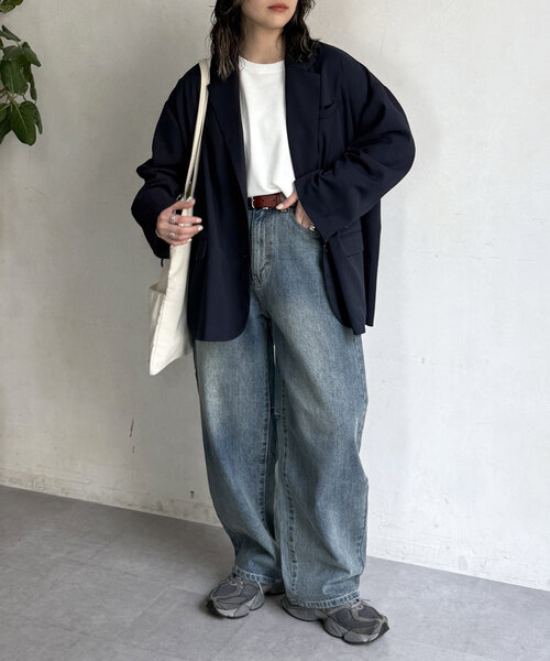 CPCM(シーピーシーエム)の「オーバーサイズテーラードジャケット(テーラードジャケット・レディース・グレー系その他/グレー/ベージュ/ネイビー・FREE)」の20枚目の写真