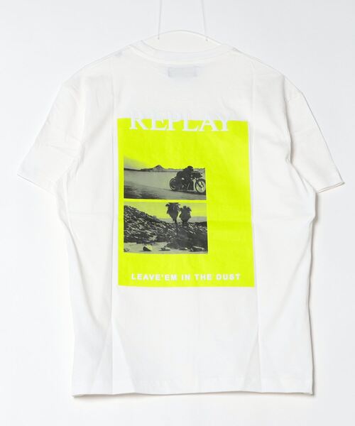 REPLAY(リプレイ)の「リラックスフィット ベーシックジャ-ジーコットンプリントTシャツ(Tシャツ/カットソー・メンズ・ホワイト/ブラック・LARGE/X-LARGE/SMALL/MEDIUM)」の7枚目の写真