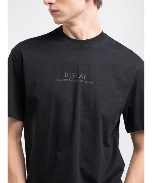 REPLAY(リプレイ)の「リラックスフィット ベーシックジャ-ジーコットンプリントTシャツ(Tシャツ/カットソー・メンズ・ホワイト/ブラック・LARGE/X-LARGE/SMALL/MEDIUM)」の3枚目の写真