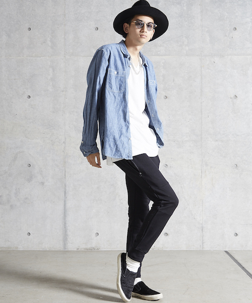 MYE-DO'(マイ・ドゥ)の「サイドジップ ポケット テック スウェットパンツ(その他パンツ・メンズ・グレー/ブラック・LARGE/SMALL/MEDIUM)」の19枚目の写真