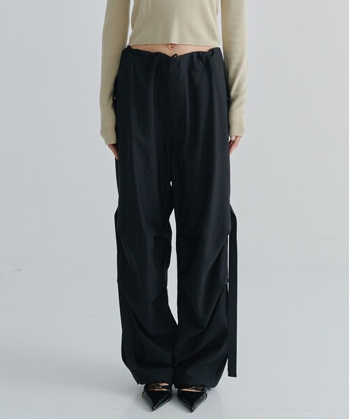 08sircus 08サーカス　ブーツ 08sircus/08サーカス】Wo/Ny poplin parachute pants