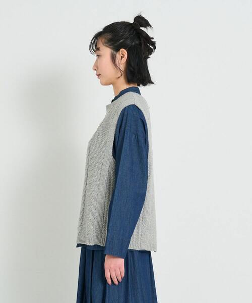 セール】◇リリヤーン地柄2wayベスト（ベスト）｜conges payes ADIEU