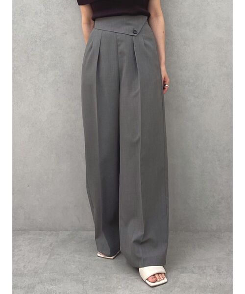 LAGUNAMOON(ラグナムーン)の「ラペルワイドパンツ(その他パンツ・レディース・グレー/ライトグリーン・SMALL/MEDIUM)」の12枚目の写真